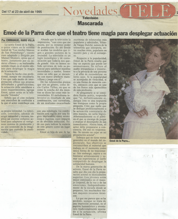 Novedades - Alondra - Emoé de la Parra - Yolanda Vargas Dulche