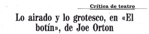 joe orton, emoé de la parra