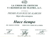 Emoé de la Parra, Harold Pinter