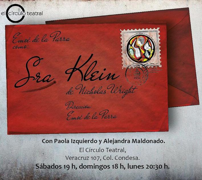 Emoé de la Parra en Círculo Teatral con Sra Klein